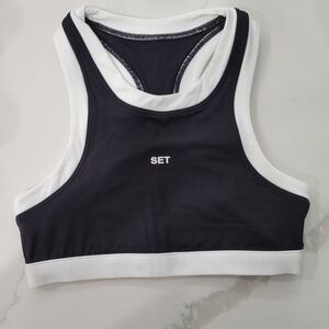 SET Active Women's Sportbody High Neck Sports Bra - Size Large